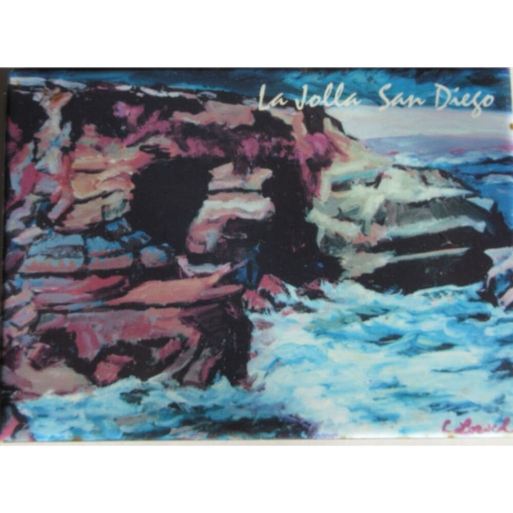 Fridge Magnet San Diego Collection "Ocean View" Carol Lorsch Artwork 1997